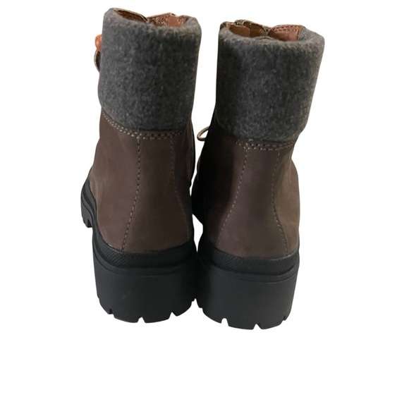 LUCKY BRAND Eavan Womens Suede Ankle Combat & Lace-Up Chunky Boots size 9 NWOT - Picture 5 of 16